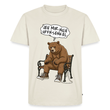 Berliner Bär-JEH MIR NICH UFFN SENKEL-Männer Premium T-Shirt - Naturweiß