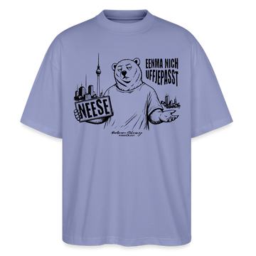 Berlin Souvenir mit Spruch-NEESE-Oversized Unisex Bio T-Shirt - Violett