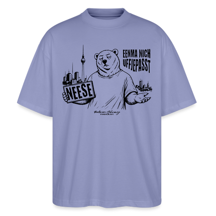 Berlin Souvenir mit Spruch-NEESE-Oversized Unisex Bio T-Shirt - Violett