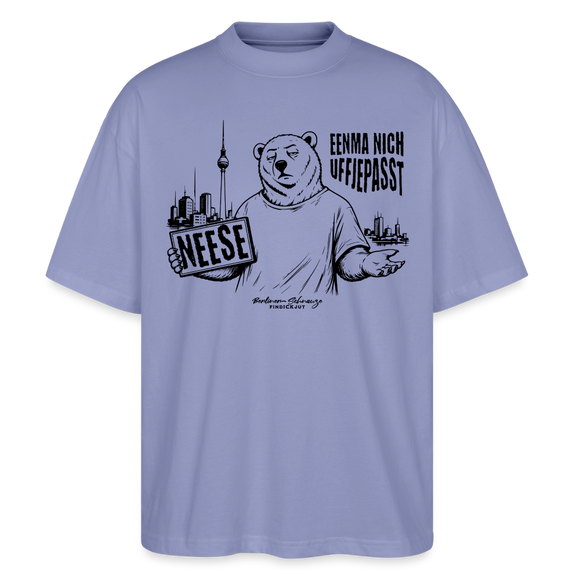 Berlin Souvenir mit Spruch-NEESE-Oversized Unisex Bio T-Shirt - Violett