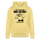 Berliner Bär mit Berliner Spruch-NETT KANN ICK OOCH-Unisex Bio-Hoodie - Gelb Viva 