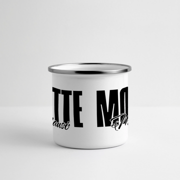 MOTTE UND MAUSI-Panorama Emaille-Tasse - Weiß