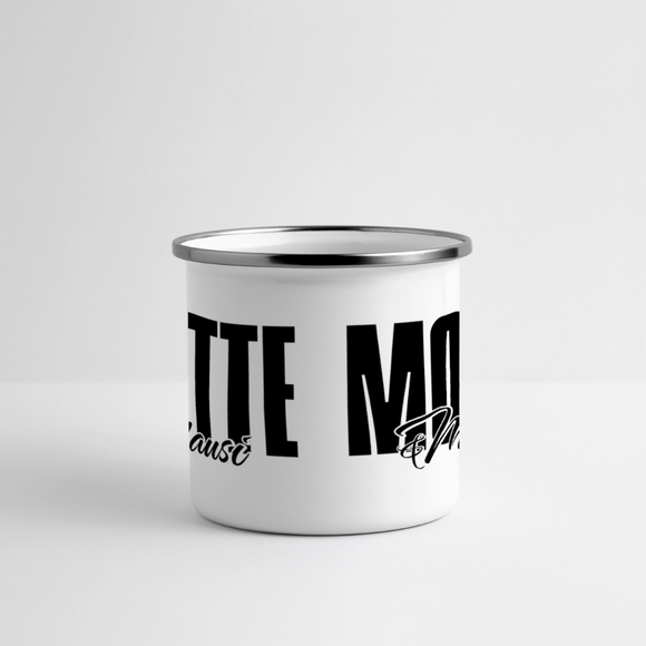 MOTTE UND MAUSI-Panorama Emaille-Tasse - Weiß