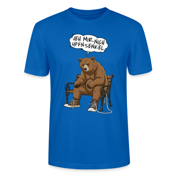 Berliner Bär Shirt-JEH MIR NICH UFFN SENKEL-Unisex T-Shirt - Pfauenblau