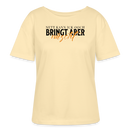 NETT KANN ICK OOCH-Rundhals Frauen Bio-T-Shirt - Creme