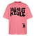 PASS MA UFF KEULE - Unisex Oversize Bio-T-Shirt BLASTER - Pink 