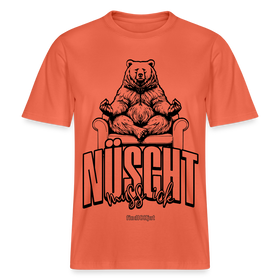 Berlin Shirt mit Schnauze-NÜSCHT-Relaxed Fit Unisex Bio-T-Shirt - Hellrot