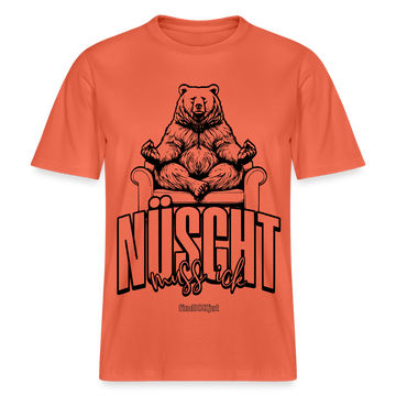 Berlin Shirt mit Schnauze-NÜSCHT-Relaxed Fit Unisex Bio-T-Shirt - Hellrot