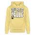 PASS MA UFF KEULE-Unisex Bio-Hoodie II - Gelb Viva 