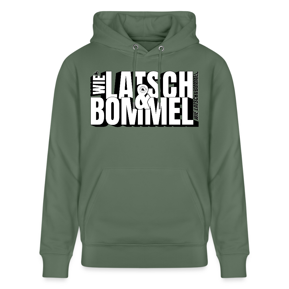 WIE LATSCH UND BOMMEL - Unisex Bio-Hoodie - Tanngrün