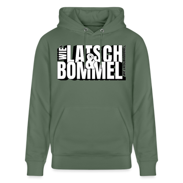 WIE LATSCH UND BOMMEL - Unisex Bio-Hoodie - Tanngrün