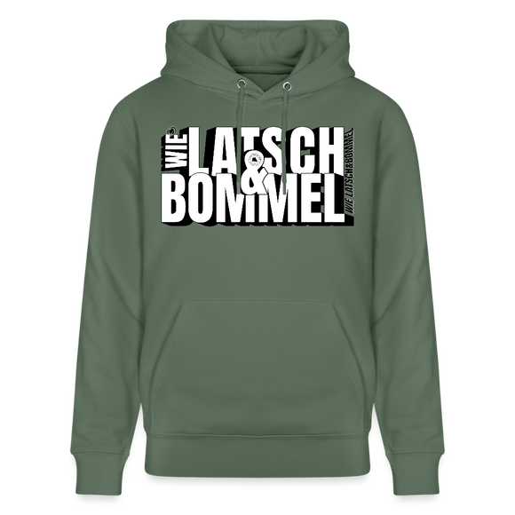 WIE LATSCH UND BOMMEL - Unisex Bio-Hoodie - Tanngrün