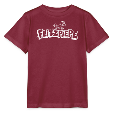 FLITZPIEPE-Kinder T-Shirt - Burgunderrot