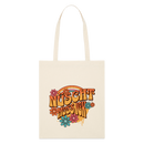 BERLINER RETRO-NÜSCHT MUSS ICK-Bio-Stoffbeutel - Weißgrau