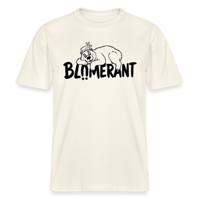 BLÜMERANT-RELAXED FIT Unisex Organic T-Shirt mit Berliner Schnauze - Naturweiß 