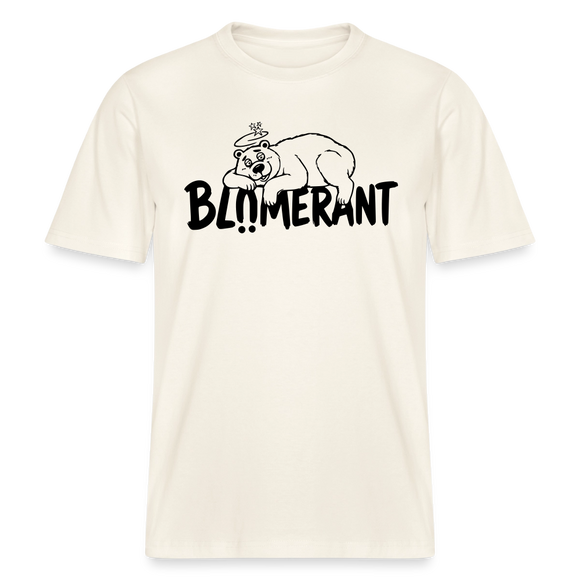 BLÜMERANT-RELAXED FIT Unisex Organic T-Shirt mit Berliner Schnauze - Naturweiß 