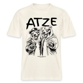 ATZE-beste Freunde-RELAXED FIT Unisex Organic T-Shirt - Naturweiß 
