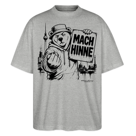 MACH HINNE – Berlin Souvenir -Oversized Unisex Bio T-Shirt - Grau meliert