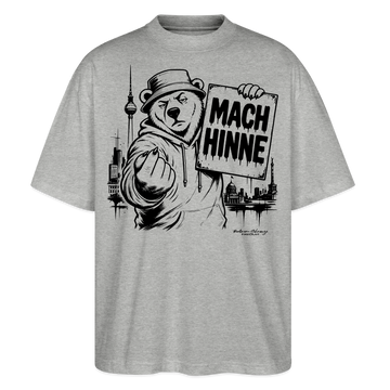 MACH HINNE – Berlin Souvenir -Oversized Unisex Bio T-Shirt - Grau meliert