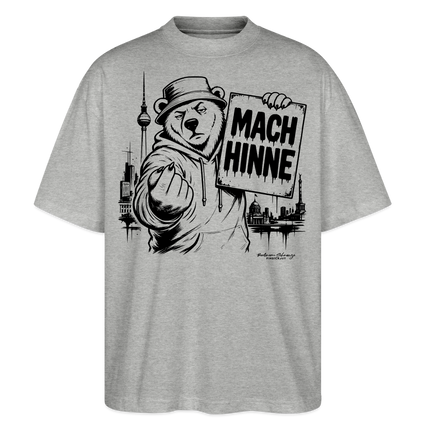 MACH HINNE – Berlin Souvenir -Oversized Unisex Bio T-Shirt - Grau meliert