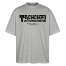 Berliner Begrüssung-TACHCHEN IHR FLITZPIEPEN-Oversized Unisex Bio T-Shirt - Grau meliert