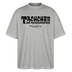 Berliner Begrüssung-TACHCHEN IHR FLITZPIEPEN-Oversized Unisex Bio T-Shirt - Grau meliert