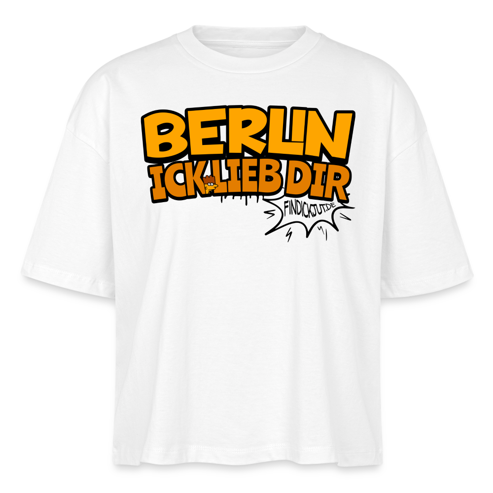 BERLIN ICK LIEB DIR - Frauen Boxy Bio-T-Shirt - Weiß