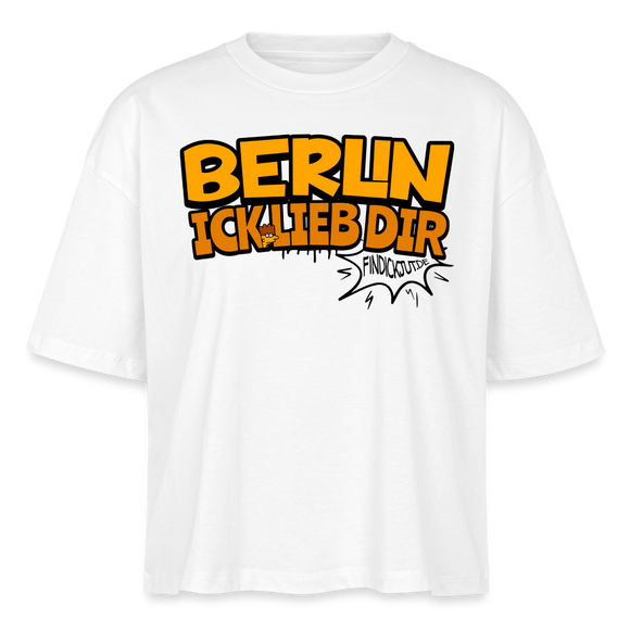 BERLIN ICK LIEB DIR - Frauen Boxy Bio-T-Shirt - Weiß