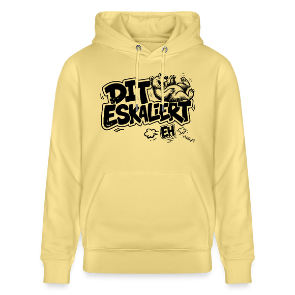 Berliner Schnauze-Unisex Bio-Hoodie-DIT ESKALIERT EH - Gelb Viva 