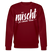 Berliner Spruch-NÜSCHT FÜR SCHWACHE NERVEN-Unisex Bio-Sweatshirt - Burgunderrot