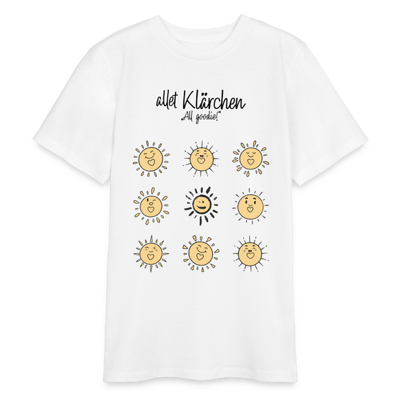 allet KLÄRCHEN-Bio Teenager T-Shirt - Weiß