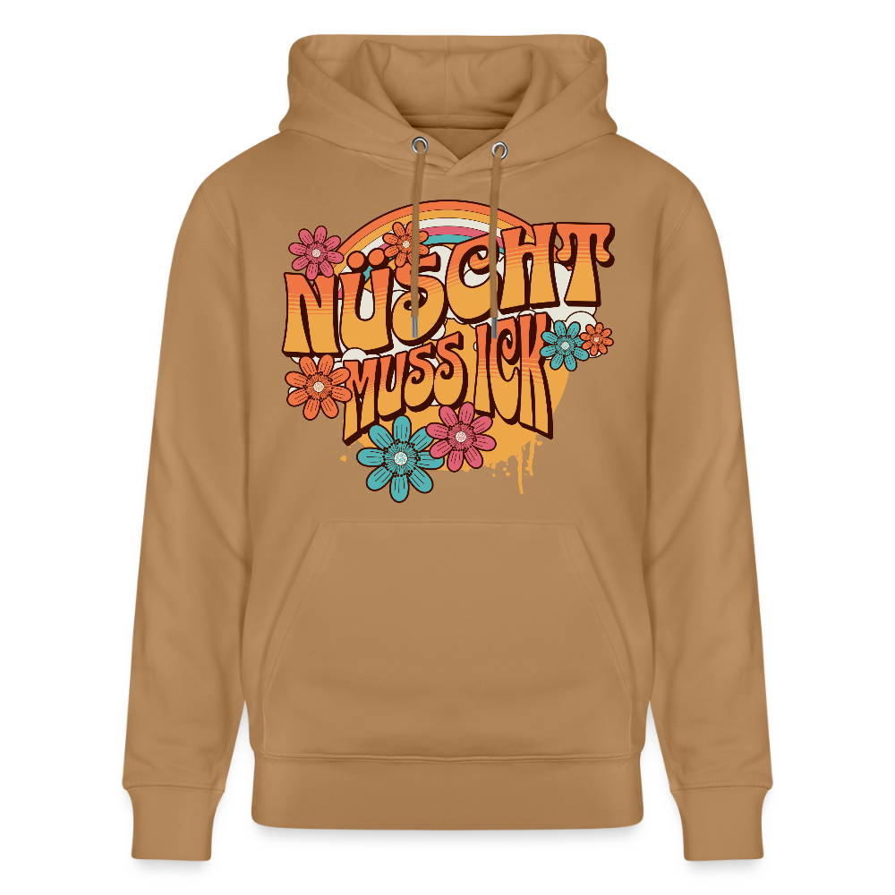 BERLINER RETRO-NÜSCHT MUSS ICK-Unisex Bio-Hoodie - Karamell 