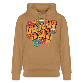 BERLINER RETRO-NÜSCHT MUSS ICK-Unisex Bio-Hoodie - Karamell 
