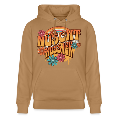 BERLINER RETRO-NÜSCHT MUSS ICK-Unisex Bio-Hoodie - Karamell 