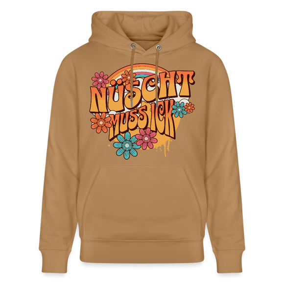 BERLINER RETRO-NÜSCHT MUSS ICK-Unisex Bio-Hoodie - Karamell 