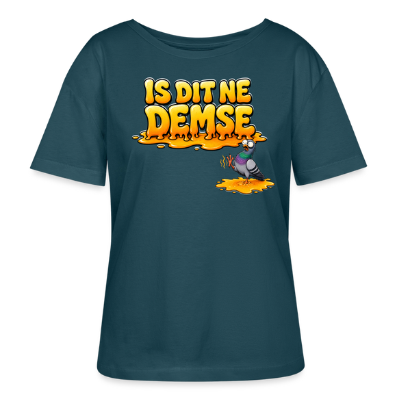 Berlin Shirt-Sommer-IS DIT NE DEMSE-Rundhals Frauen Bio-T-Shirt - Dunkles Petrol