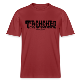 Berliner Begrüssung-TACHCHEN IHR FLITZPIEPEN- RELAXED FIT Unisex Organic T-Shirt - Erdrot