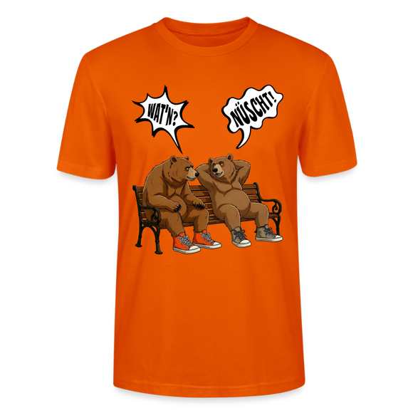 Berliner Bär Shirt mit Berliner Schnauze-WATN?NÜSCHT!-Unisex T-Shirt - Tieforange