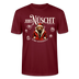 JIBT NÜSCHT-Unisex T-Shirt Berliner Ansage und Berliner Bär - Burgunderrot