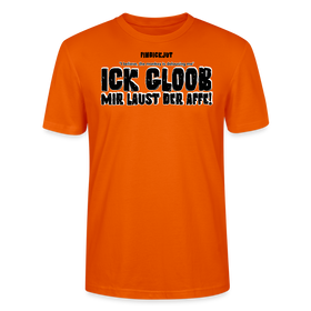 ICK GLOOB MIR LAUST DER AFFE-Unisex T-Shirt BIO - Tieforange