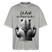 Ick hab die Faxen dicke!-Oversized Unisex Bio T-Shirt - Grau meliert