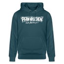 Berliner Spruch-PFANNKUCHEN NICH BERLINER-Unisex Bio-Hoodie - Dunkles Petrol
