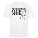 JEH MIR NICH UFFN SENKEL-Relaxed Fit Unisex Bio-T-Shirt - Weiß