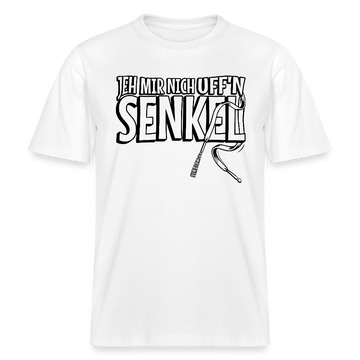 JEH MIR NICH UFFN SENKEL-Relaxed Fit Unisex Bio-T-Shirt - Weiß