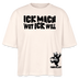 ICK MACH WAT ICK WILL-Frauen Boxy Bio-T-Shirt IV - Weißgrau