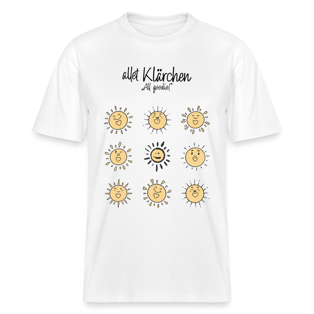 allet Kärchen-Relaxed Fit Unisex Bio-T-Shirt - Weiß