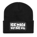 Berliner Spruch-ICK MACH WAT ICK WILL-Beanie - Schwarz
