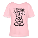 Berlin Shirt für Frauen-NÜSCHT DARF ICK-Rundhals Frauen Bio-T-Shirt - Hellrosa