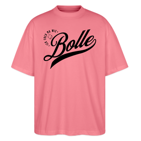 ICK FREU MA WIE BOLLE-Oversized Unisex Bio T-Shirt - Pink 