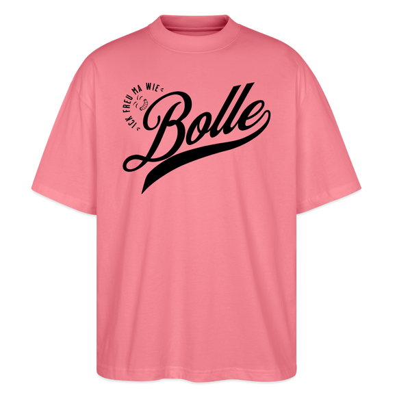 ICK FREU MA WIE BOLLE-Oversized Unisex Bio T-Shirt - Pink 